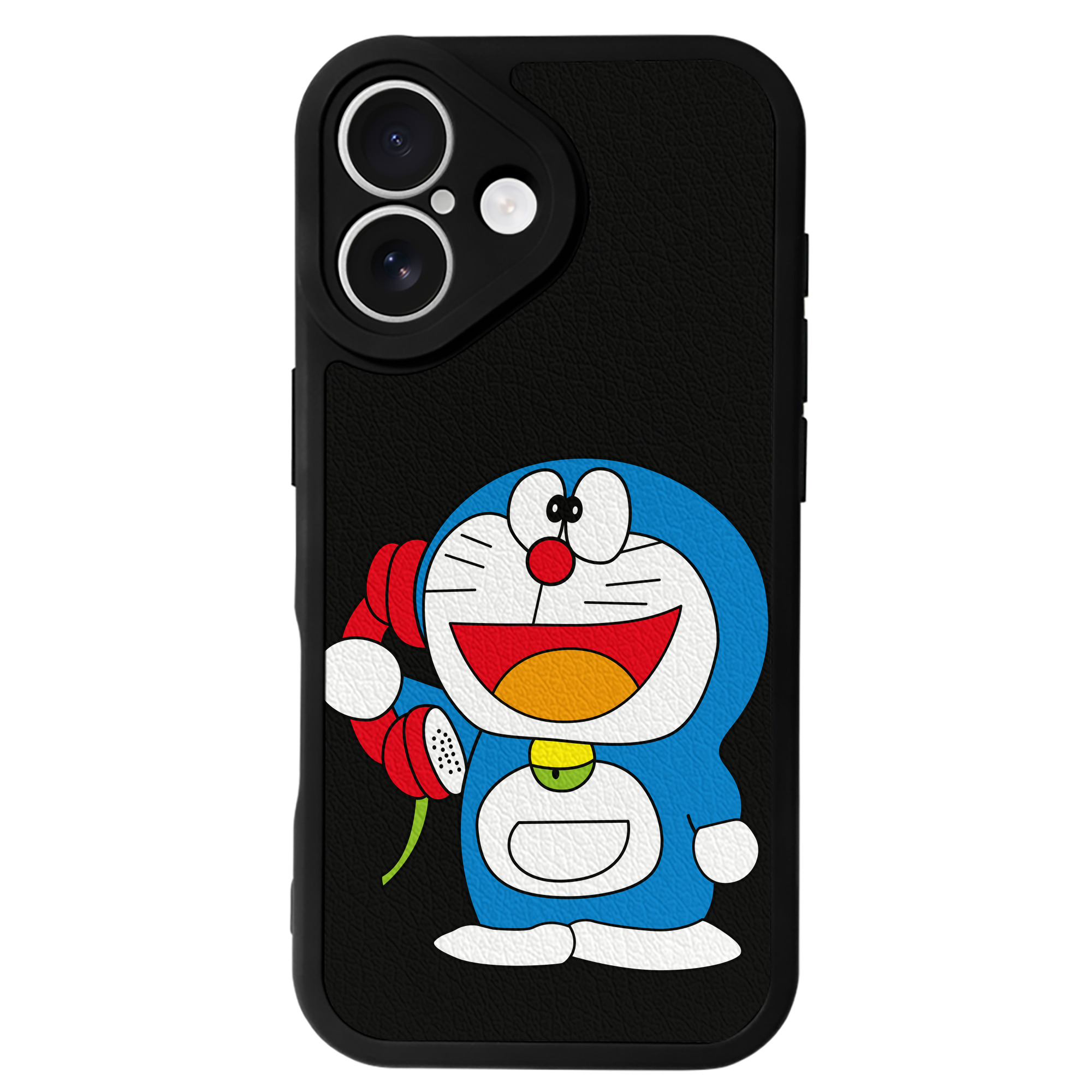 （画像用） ドラえもん Doraemon 【iPhone 16シリーズ対応】シリコンスマホケース（レザー調） 材質：シリコン